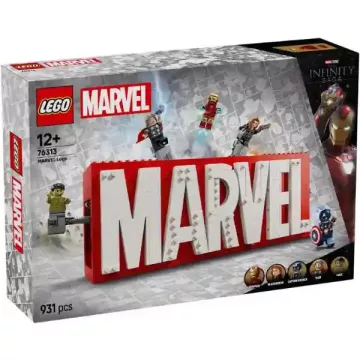 Lego Marvel 76313 MARVEL logó és minifigurák