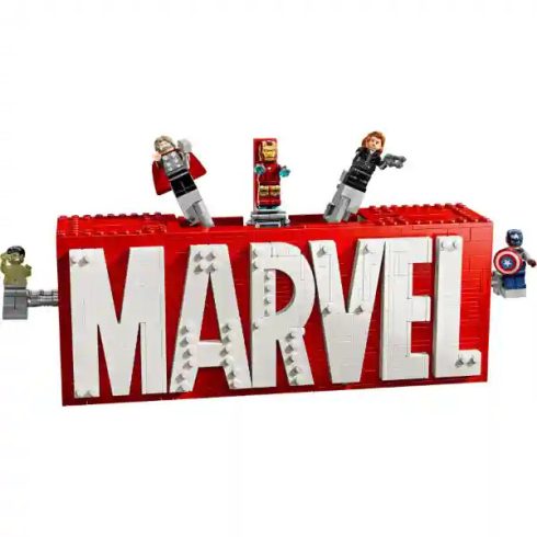 Lego Marvel 76313 MARVEL logó és minifigurák