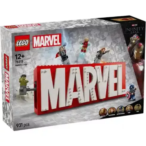 Lego Marvel 76313 MARVEL logó és minifigurák