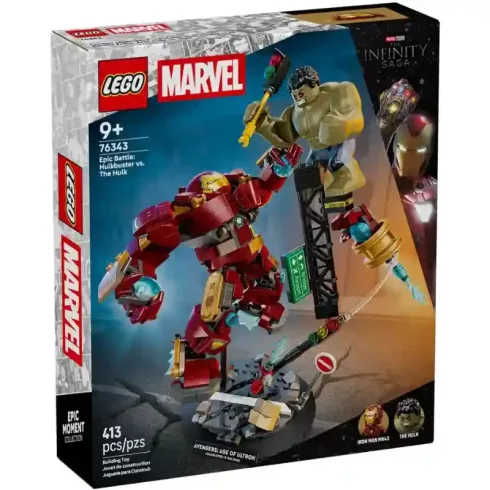 Lego Marvel 76343 Hulkbuster és Hulk óriási csatája