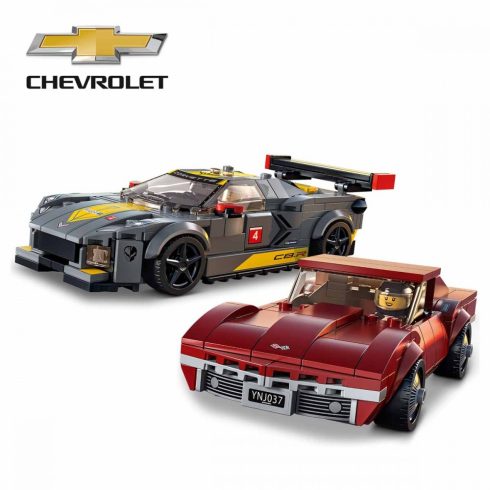 Lego Speed Champions 76903 Chevrolet Corvette C8.R versenyautó és 1969 Chevrolet Corvette autó (csomagolássérült)
