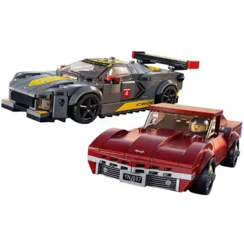 Lego Speed Champions 76903 Chevrolet Corvette C8.R versenyautó és 1969 Chevrolet Corvette autó