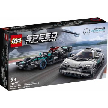   Lego Speed Champions 76909 Mercedes-AMG F1 W12 E Performance y Mercedes-AMG Project One versenyautók
