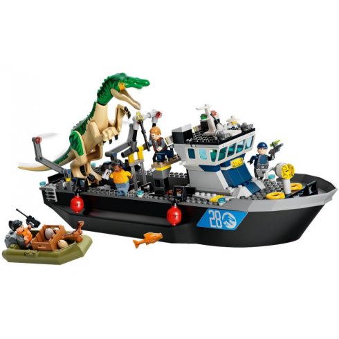Lego Jurassic World 76942 Baryonyx dinoszaurusz szökés csónakon