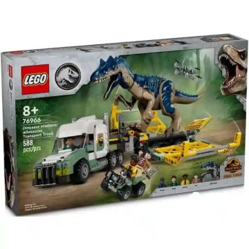   Lego Jurassic World 76966 Dinóküldetések: allosaurus dinót szállító kamion