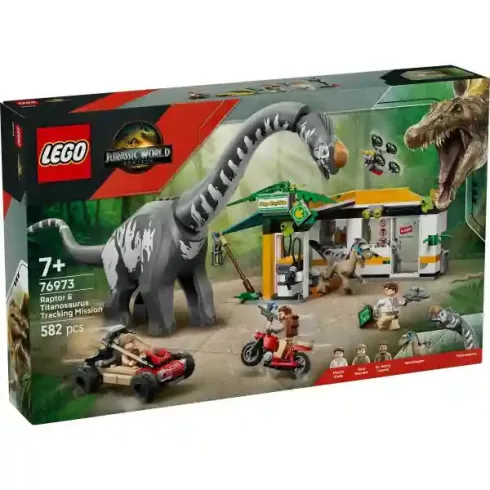 Lego Jurassic World 76973 A raptor és a Titanosaurus dinók keresése