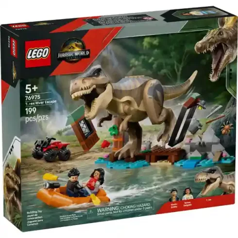 Lego Jurassic World 76975 Menekülés a folyónál a T-Rex dinó elől