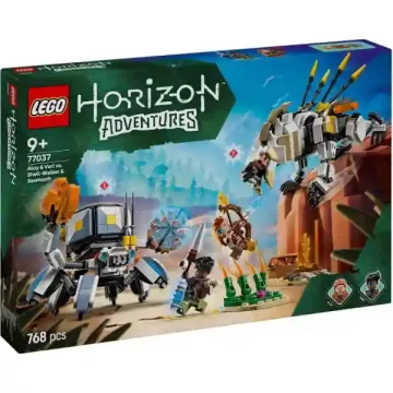   Lego 77037 Horizon Adventures: Aloy és Varl a páncéljáró és a fűrészfog ellen