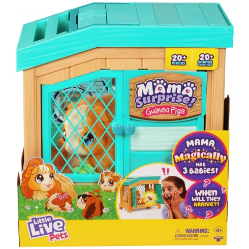 Little Live Pets - Interaktív Mama Surprise tengerimalac bébi hörcsögökkel