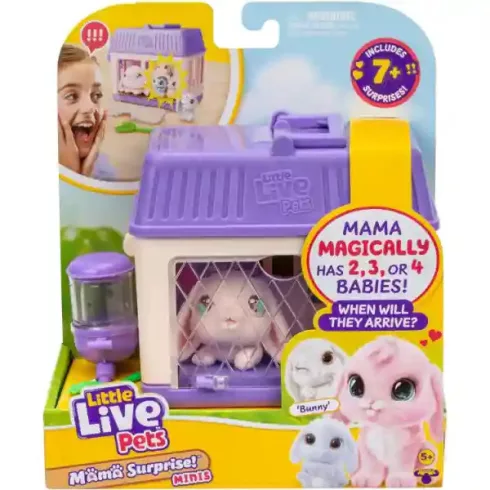 Little Live Pets Mama Surprise Mini - Nyuszimama bébi nyulakkal