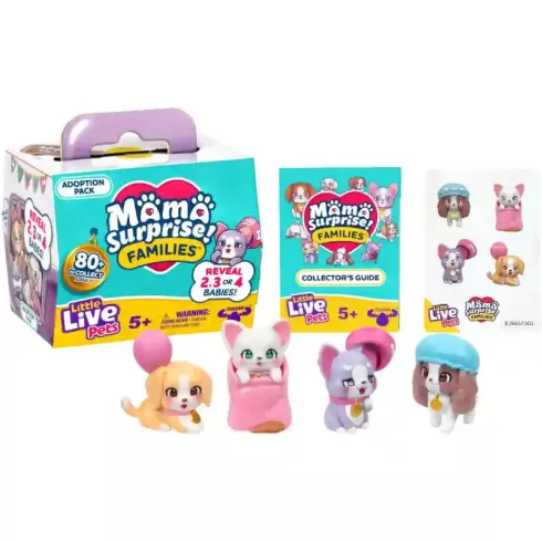 Little Live Pets Mama Surprise Families - Örökbefogadás: Gyűtjhető meglepetés kutyus figurák