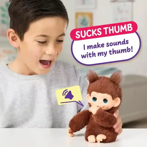 Little Live Pets My Baby Monkey Minis - Chikki Cherry, az interaktív bébi majom