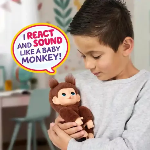 Little Live Pets My Baby Monkey Minis - Chikki Cherry, az interaktív bébi majom