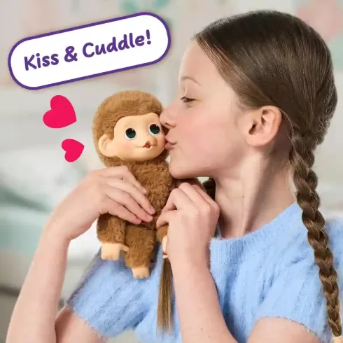 Little Live Pets My Baby Monkey Minis - Pepi Peach, az interaktív bébi majom