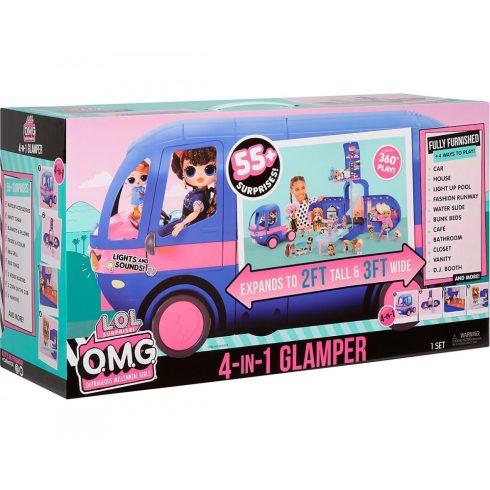 L.O.L. Surprise! O.M.G. - 4 az 1-ben lakóautó fény- és hanghatásokkal