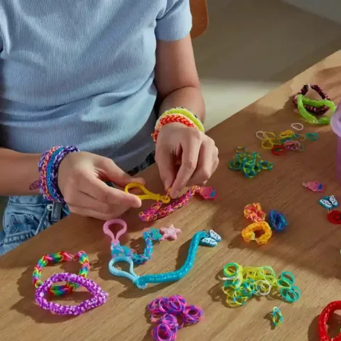 Loom 8000 darabos karkötő készítő készlet hordozható dobozban