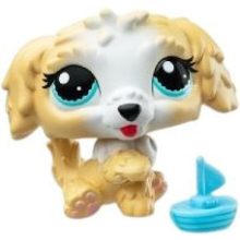 Littlest Pet Shop LPS - Labradoodle kutya figura (#135)