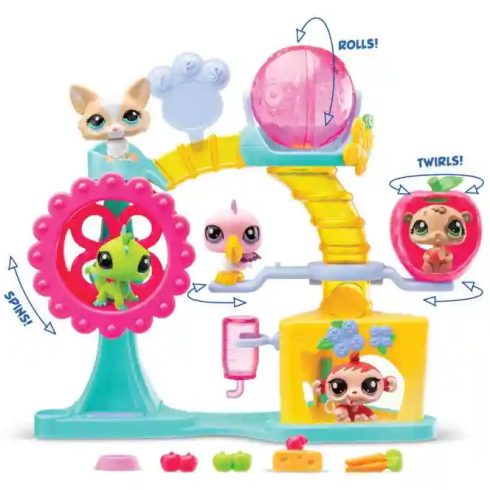 Littlest Pet Shop LPS - Játszótér figurákkal (corgi kutya, hörcsög)