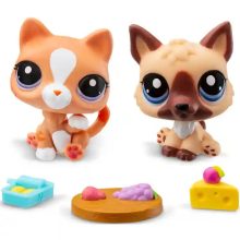   Littlest Pet Shop LPS - Németjuhász kutya és cica figuraszett