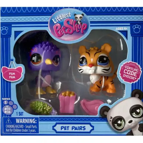 Littlest Pet Shop LPS - Tigris és kivi madár figuraszett