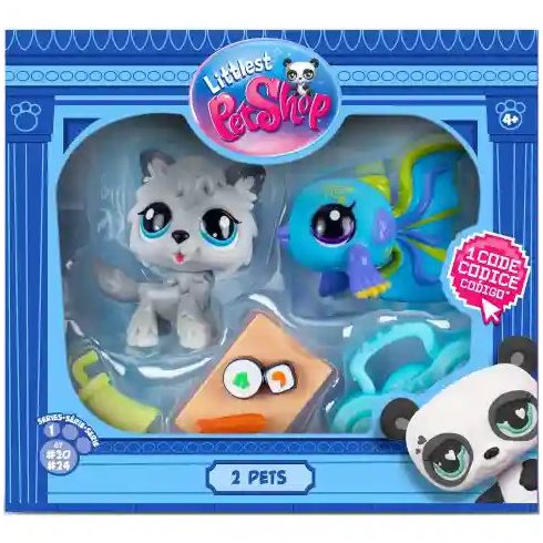 Littlest Pet Shop LPS - Farkas és vitorlás hal figuraszett