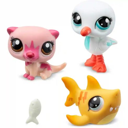 Littlest Pet Shop LPS - Cápa, vidra és sirály figuraszett