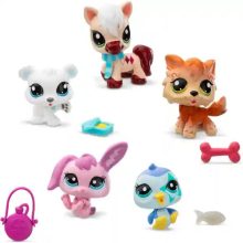   Littlest Pet Shop LPS - Téli gyűjtői készlet figurákkal (jegesmedve, pingvin, ló, farkas, nyuszi)