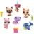   Littlest Pet Shop LPS - Littlest Pet Shop hordozható hotel figurákkal (kaméleon (#27), németjuhász kutya (#30), cica (#34), madár (#66), láma (#198) és delfin (#199))