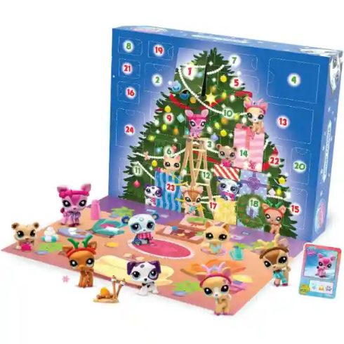 Littlest Pet Shop LPS - Littlest Pet Shop adventi kalendárium, naptár (pandamaci, cica, jegesmedve, őz, kutya)