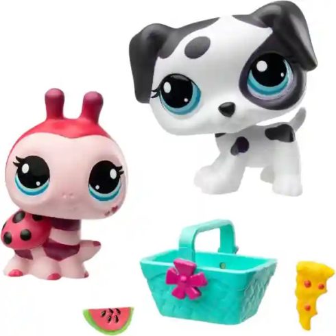 Littlest Pet Shop LPS - Katica (#149) és dalmata kutya (#156) figuraszett