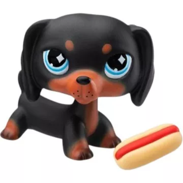 Littlest Pet Shop LPS - Tacskó kutya figura (#242)