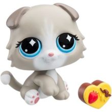   Littlest Pet Shop LPS - Skót lógófülű cica figura (#229)