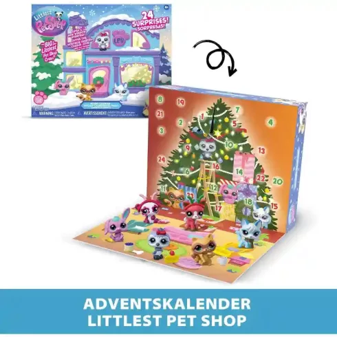 Littlest Pet Shop LPS - Littlest Pet Shop adventi kalendárium, naptár (pandamaci, bagoly, róka, őz, nyuszi, mosómedve)