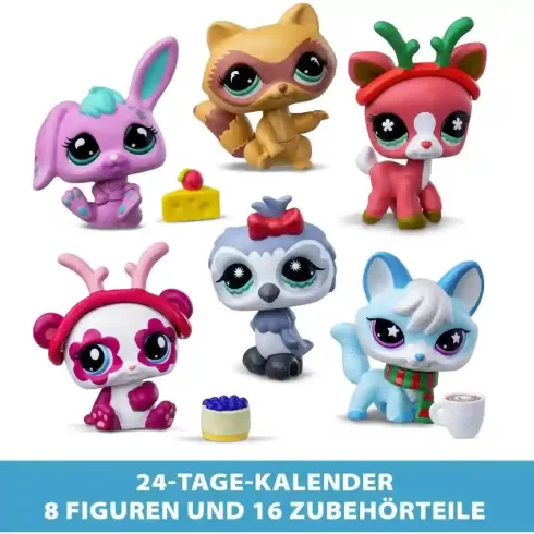 Littlest Pet Shop LPS - Littlest Pet Shop adventi kalendárium, naptár (pandamaci, bagoly, róka, őz, nyuszi, mosómedve)