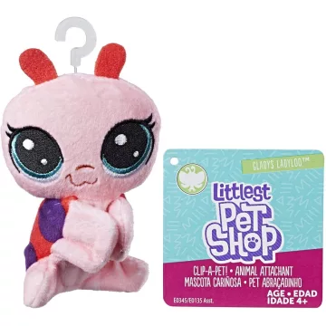   Hasbro Littlest Pet Shop LPS E0345 - Ujjra húzható katica plüss figura 10cm