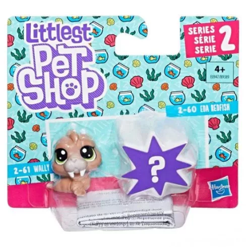 Hasbro Littlest Pet Shop LPS E0947 - Páros rozmár és halacska figuraszett 2. sorozat