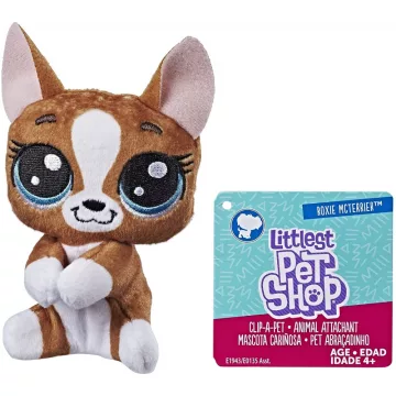   Hasbro Littlest Pet Shop LPS E1943 - Ujjra húzható kutya plüss figura 10cm