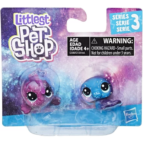 Hasbro Littlest Pet Shop LPS E2580 - Páros fóka és halacska figuraszett 3. sorozat