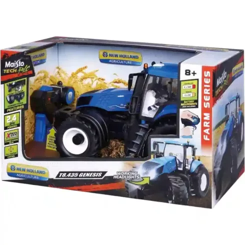 Maisto Tech RC New Holland távirányítós traktor fénnyel T8.435 Genesis 34cm