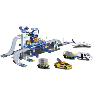   Majorette Creatix - Repülőtér autópálya járművekkel, fénnyel és hanggal (212050018038)