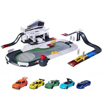 Majorette Prosche autópálya játék kisautókkal