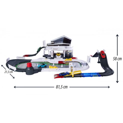 Majorette Prosche autópálya játék kisautókkal
