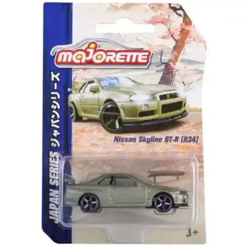 Majorette Nissan Skyline GT-R (R34) kisautó levehető motorháztetővel