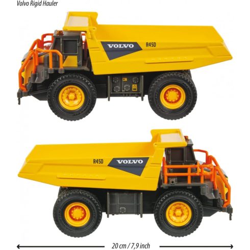 Majorette Volvo dömper fénnyel és hanggal 20cm