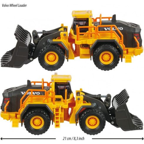 Majorette Volvo homlokrakodó fénnyel és hanggal 21cm