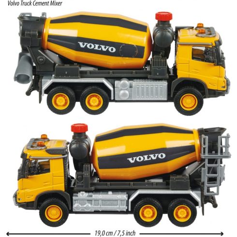 Majorette Volvo betonkeverő mixer fénnyel és hanggal 19cm