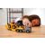 Majorette Volvo kamion fénnyel, hanggal és homlokrakodóval 35cm
