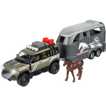   Majorette Land Rover lószállító fénnyel és hanggal 25cm