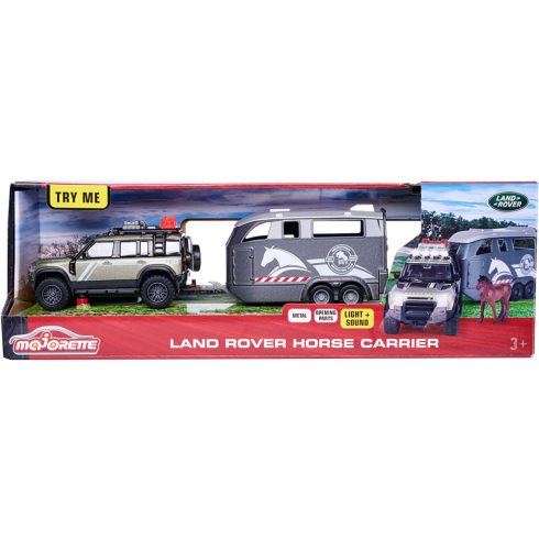 Majorette Land Rover lószállító fénnyel és hanggal 25cm