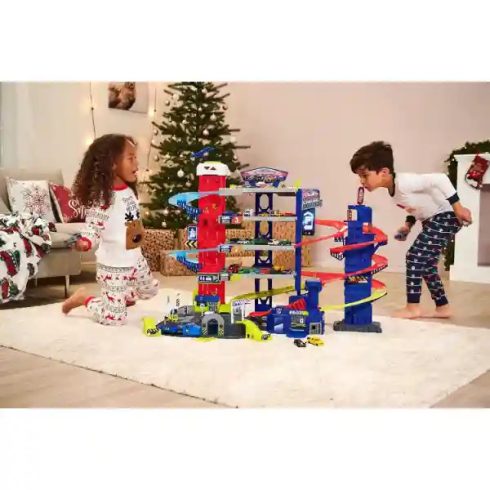 Majorette 5 szintes interaktív mega autópálya járművekkel